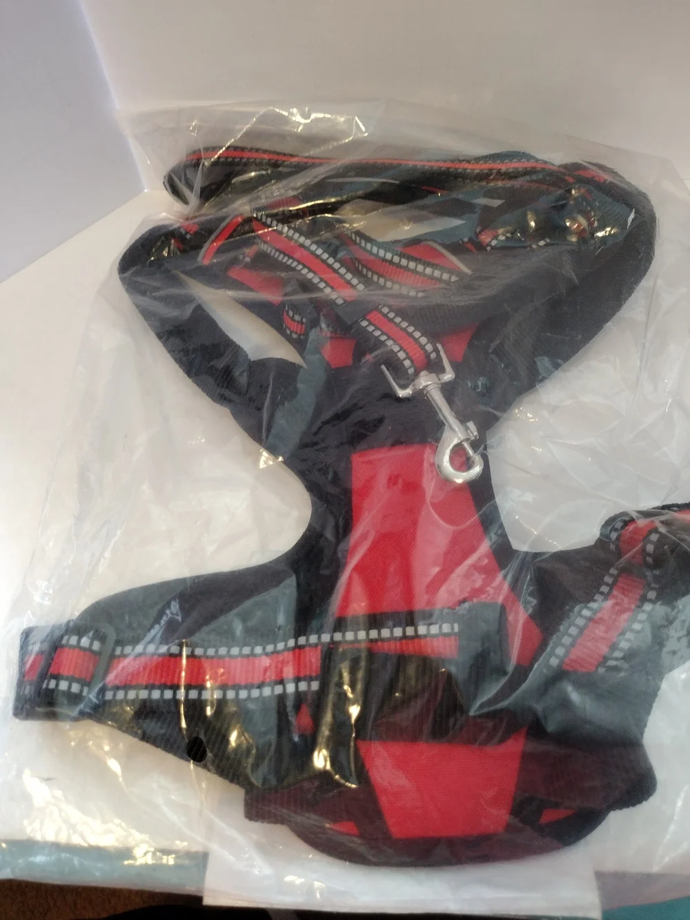 Mr Peanut's Red & Black Comfort Trek  Harness
